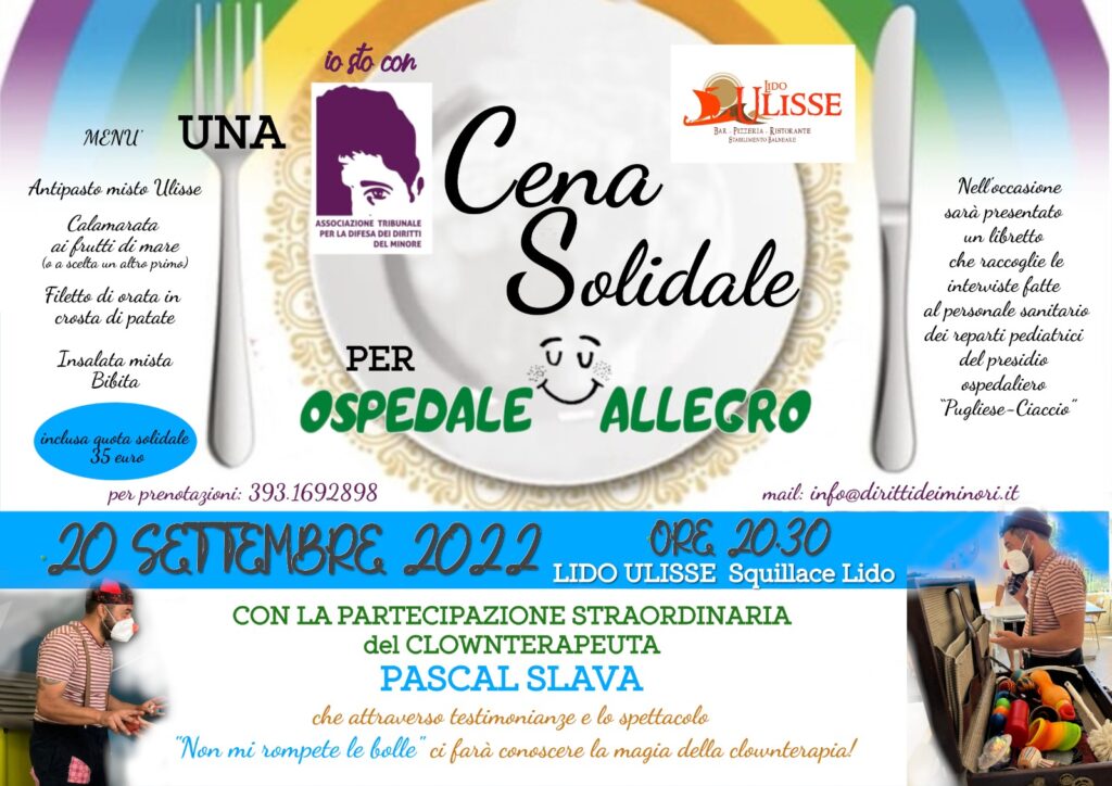 Cena Solidale per il progetto "Ospedale Allegro"